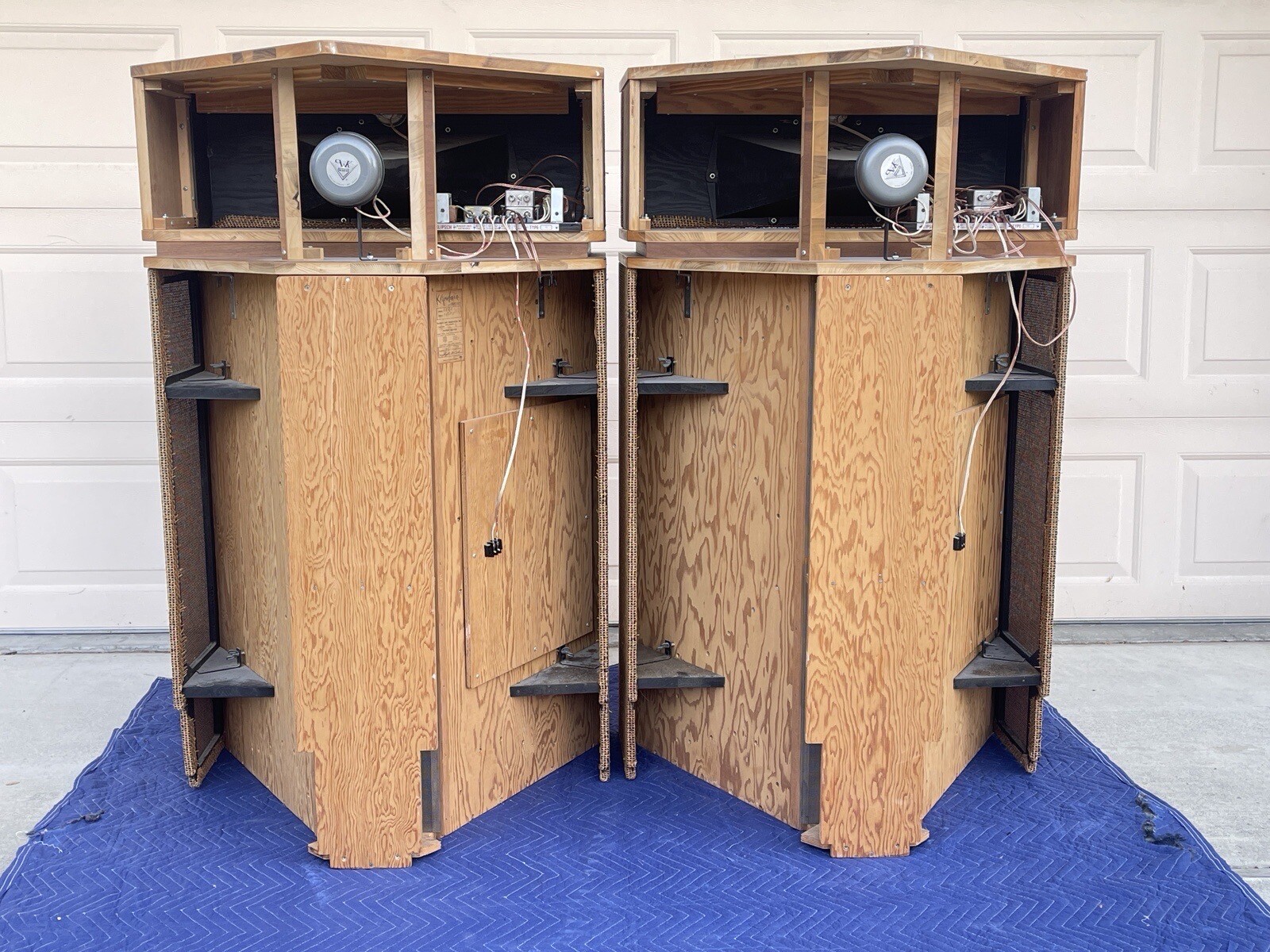 Vintage Klipsch Klipschorn Corner Horn Speakers eBay