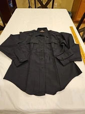 Southeastern Shirt Corporation Code 9 Black Long Sleeve Grey Size 38 LS