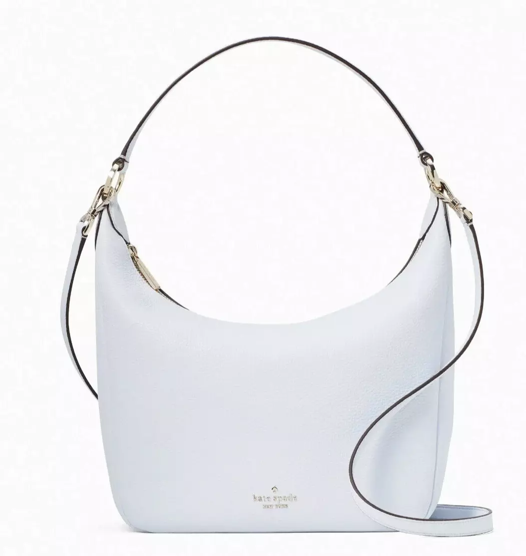 New Kate Spade Leila Shoulder Bag Pebble Leather Taro Milk