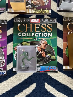 Eaglemoss Marvel Chess Collection- Issue 26 Magazine & Boxed Quicksilver Figure