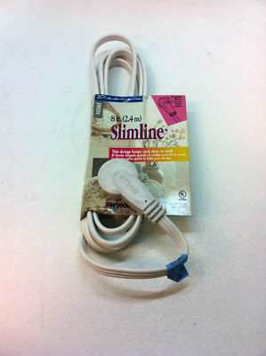 New Woods SlimLine Plug Extension Cord 8-Ft Electrical Male 3 Outlets BW-4792 21