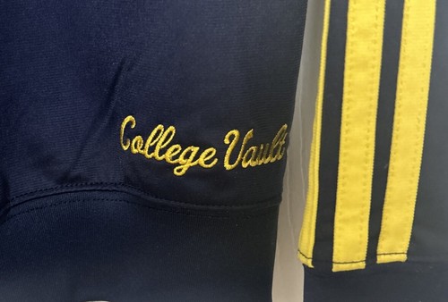 Vintage Adidas Track Jacket W/ Retro Michigan Wolverine Mascot Adult S or Kids L - Picture 5 of 7