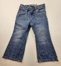 Oshkosh B'Gosh Unisex Size 24 Months Bootcut Blue Jeans Adjustable Waist
