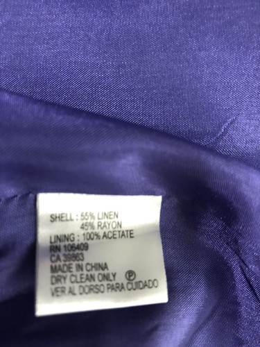 ALEX MARIE women's linen purple dresses. Size 24 W. - Picture 7 of 15