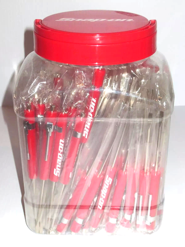 6 SNAP ON TOOLS Pocket Screwdriver, Flat Tip Screwdrivers, MIXED Magnet End NEW - Picture 7 of 12