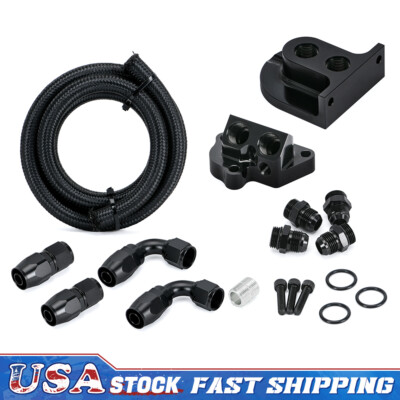 Oil Filter Relocation Kit For 2011-2023 Ford F150 Mustang GT350 GT500 5.0L 5.2L