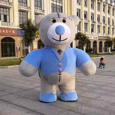 Inflatable 2m bear mascot costume Head Party Halloween Fur Cosplay
