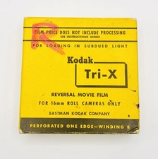 Kodak TXR455 Tri-X Black White Reversal Movie Film, 16mm, 100' Roll