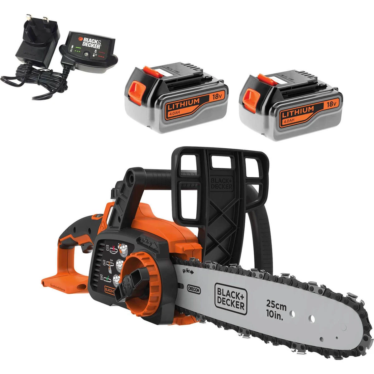 Black and decker 18v cordless chainsaw hot sale