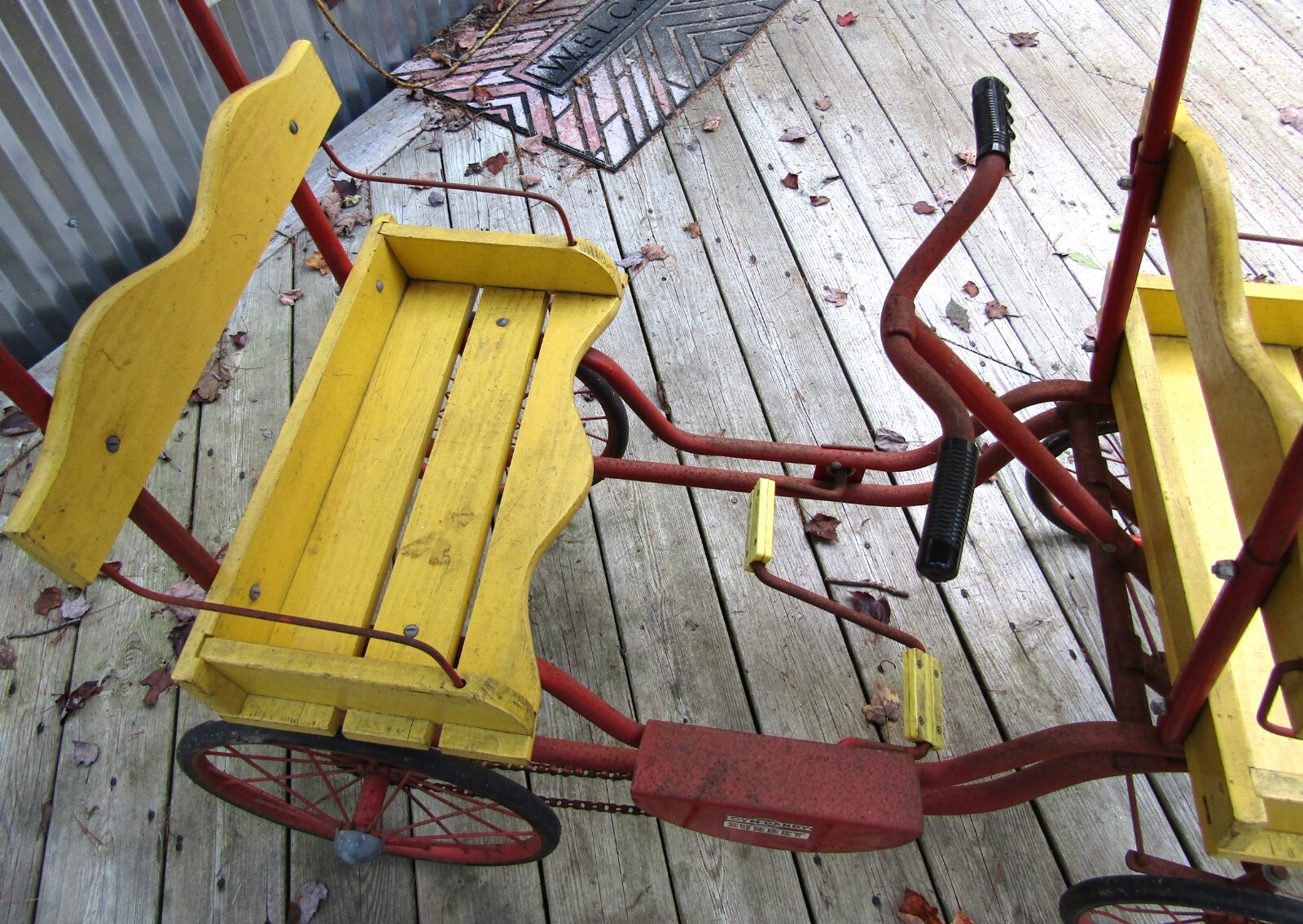 1950's Art Linkletter Gym Dandy Surrey Pedal Car Original Stickers