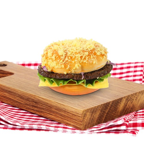Fałszywy model żywności hamburger, symulowany model chleba, - Zdjęcie 6 z 12