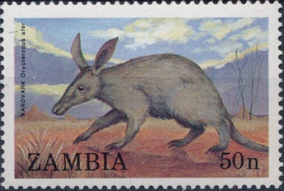 ming ページ Zambia #SG558 MNH 1988 Endangered Species Aardvark [452] | eBay