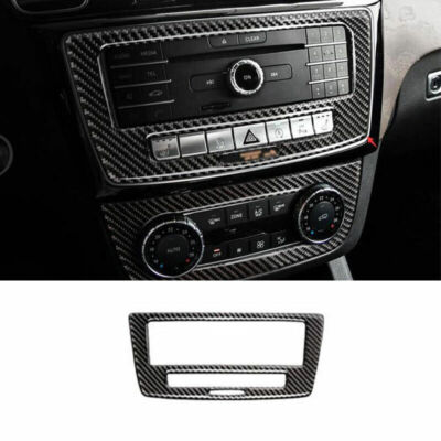 For Benz ML GL 2012-2016 Real Carbon Fiber Central Console CD Switch Panel Trim