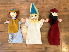 Vintage Handmade Hand Puppets Set of 3 Princess