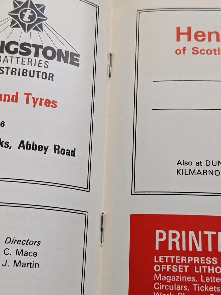 Stirling Albion v Queen of the South Scottish Football Programme 1973 - Image 3 of 4