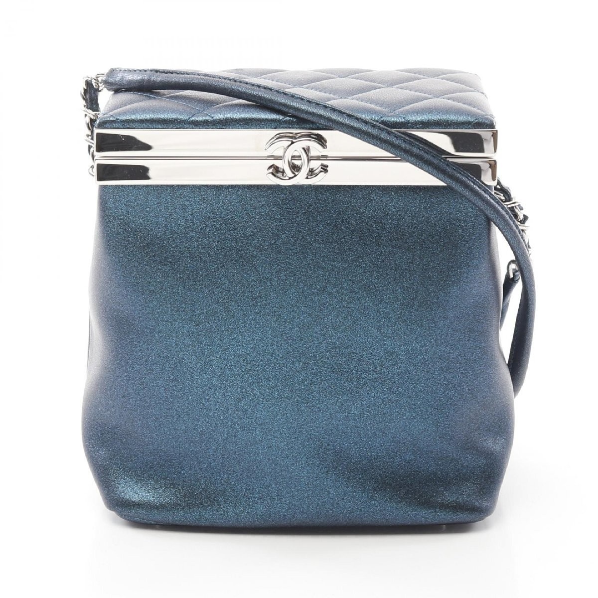 Chanel Coco Mark Lambskin Shoulder Bag Black 538891