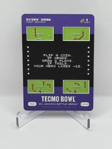 BO JACKSON BATTLE ARENA TECMO BOWL RISKY DRAW PLAY #PL2 SSP