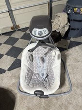 Graco Simple Sway Baby Swing Gray White Vibration Adjustable Swing Speeds