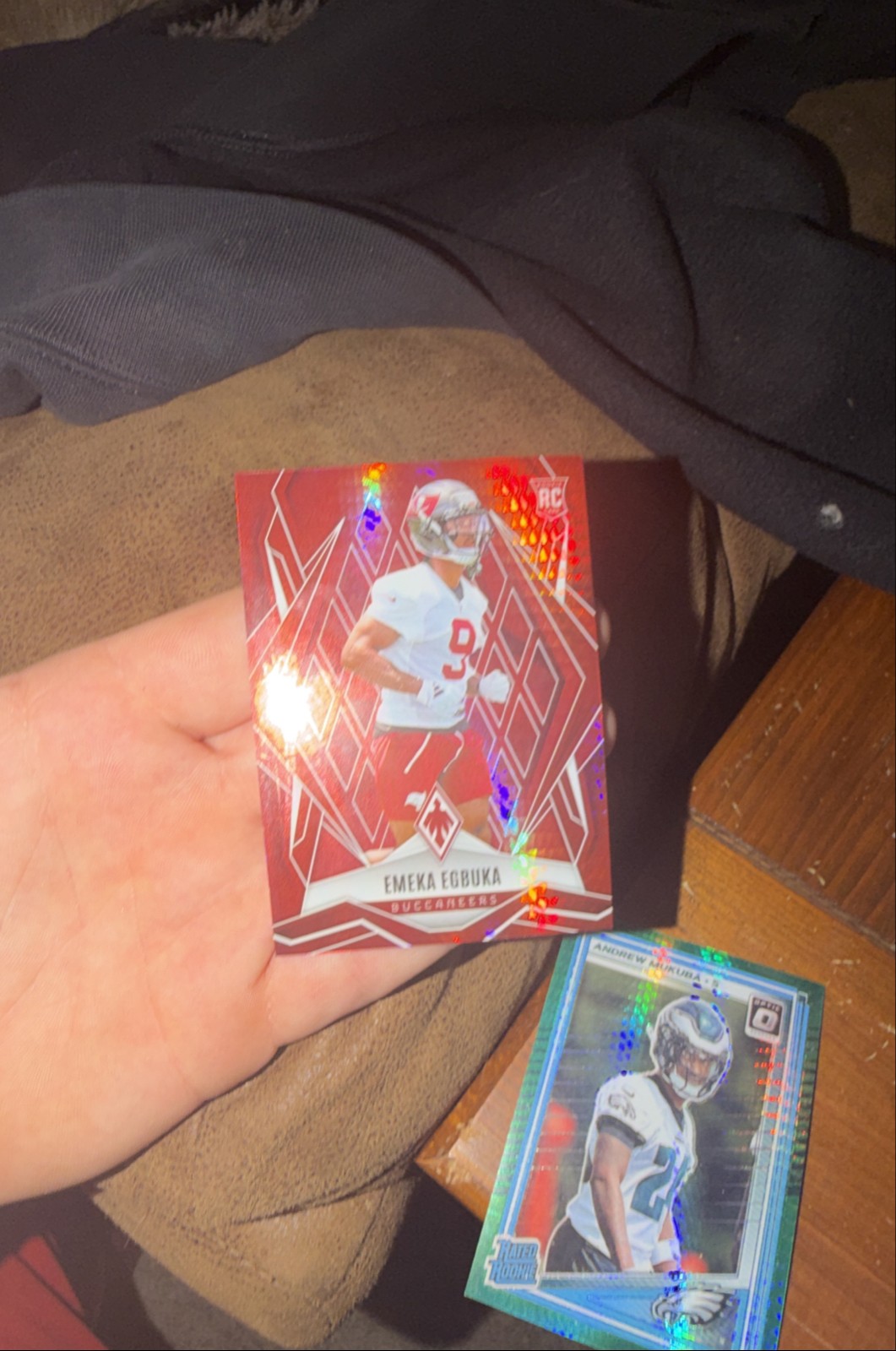 2025 Panini Phoenix - Rookies Emeka Egbuka #225 Red Lazer /199 (RC)