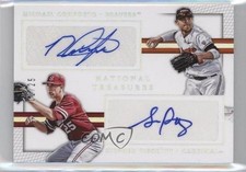 2016 National Treasures Collegiate Dual Signatures /25 Michael Conforto Auto 0af