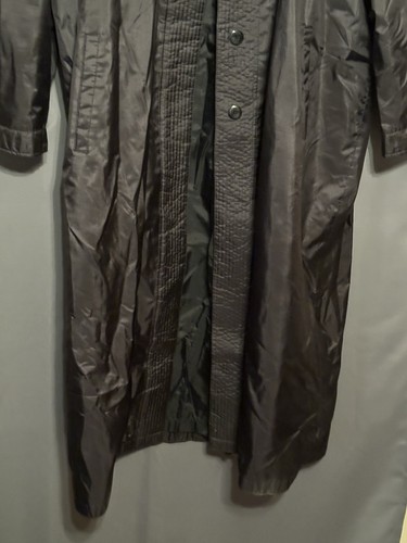 Weather Wise by Micki Vintage 80s Silver Trench Women's Coat Size 13/14 Rain - Picture 6 of 12