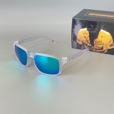 Oakley Holbrook OO9102 signature edition Sunglasses frosted frame green lens