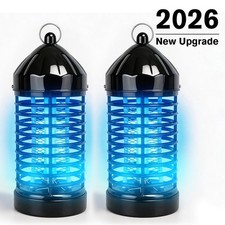 2PCS UV Electronic Insect Killer Lamp Zapper Bug Mosquito Fly Wasp Pest Control