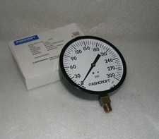 Ashcroft 45W1000H 02L Pressure Gauge 4.5" Steel 0-300PSI 1/4" NPT Brass Conn NEW