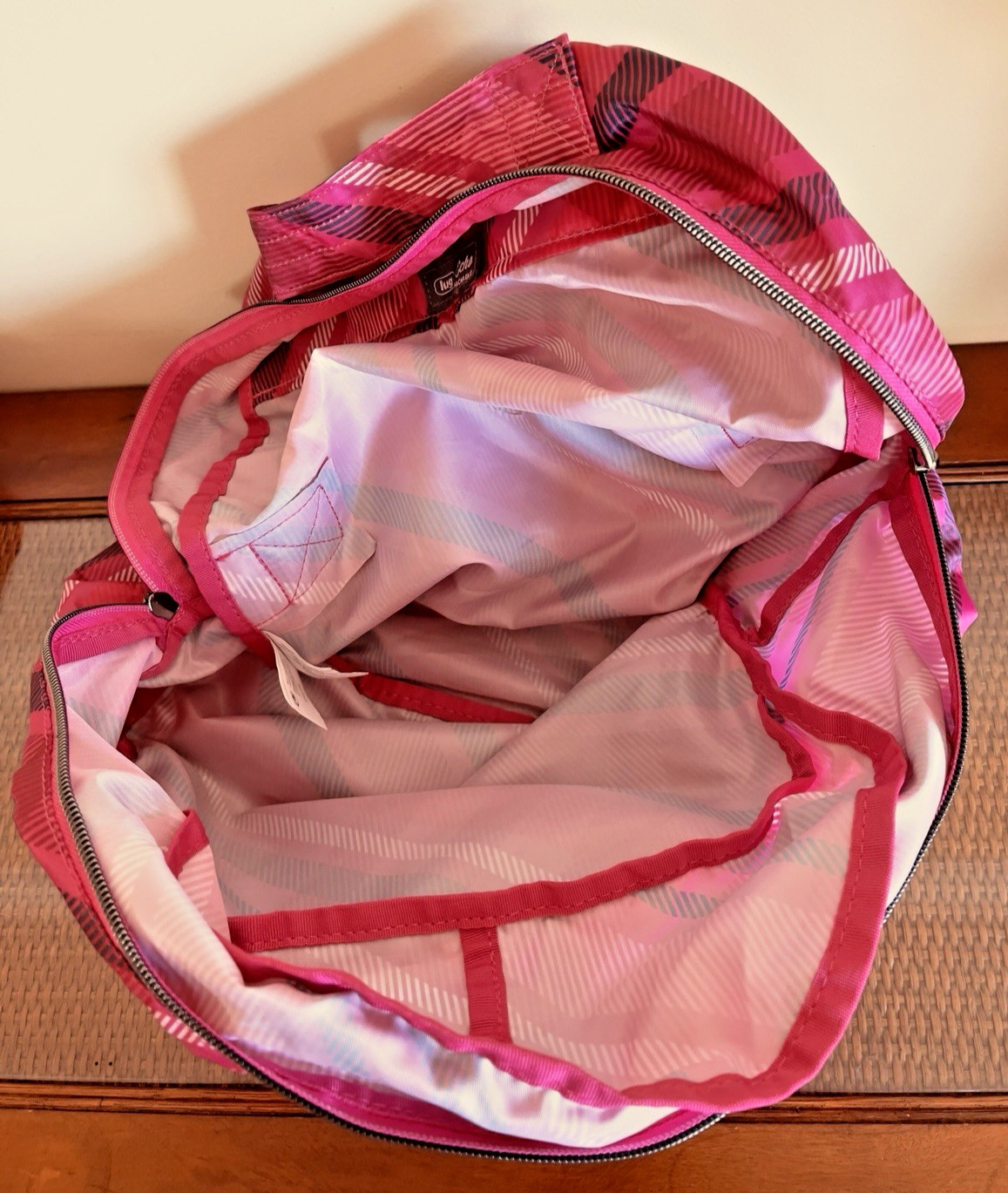 Lug Packable Backpack Echo 2 Berry Plaid Lightwei… - image 23