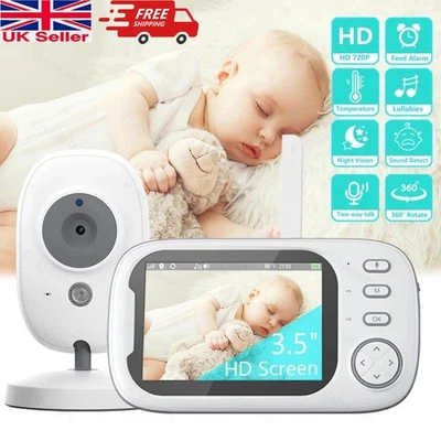 3.5″ Wireless Baby Monitor with Camera LCD, 2-Way Talk, IR Night Vision