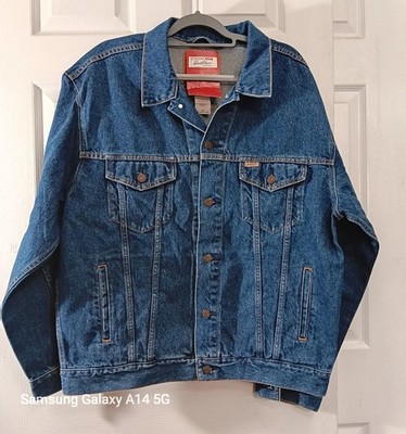 VTG Levi Strauss Signature EG Blue Jean Trucker Jacket Men's  XL Cotton Denim 