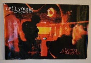 NEIL YOUNG-ORIG. REPRISE SLEEPS w/ANGELS 24" X 36" LTD.ED PROMO DISPLAY POSTER