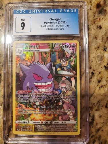 2022 POKEMON SWORD & SHIELD LOST ORIGIN #TG06 FA/GENGAR LOST ORIGIN - PSA 9