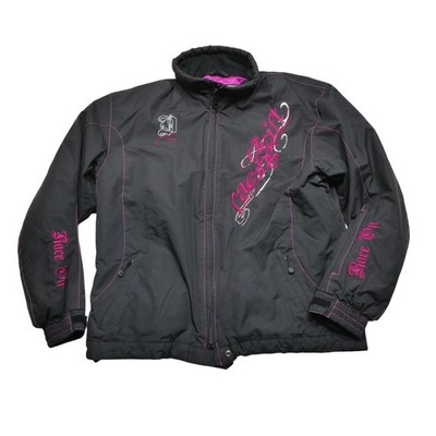 Drift Racing Jacket Womens Large Black Drift Girl Insulated Full Zip Ski Racing