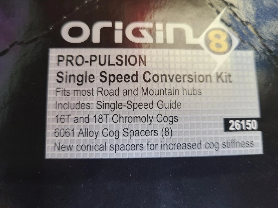 Origin8 Single Speed Conversion Kit Fits Shimano Cassette Road MTB Bike Wheels - Image 4 of 4