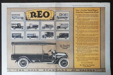 Reo Motor Car Company 34-ton Speed Wagon Print Advertisement 1917 Yellow Ad