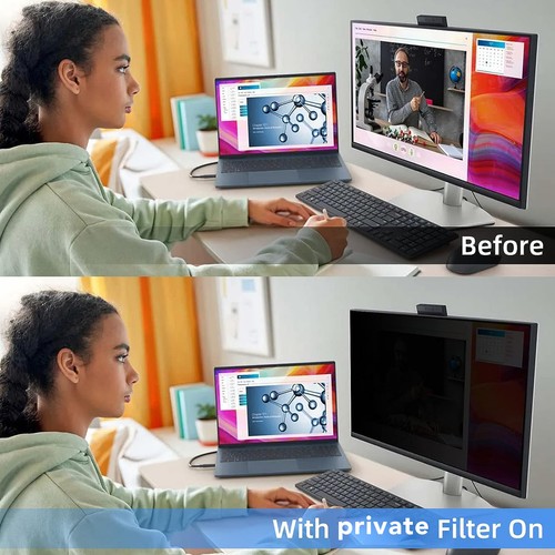 24 Inch Computer Private Screen Filter Eye Protection Prevent And Bl AM - Afbeelding 9 van 24