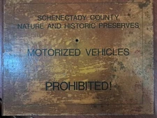 Man Cave Decor Wooden 10x8 Sign Plaque Wood Schenectady NY nature Preserves