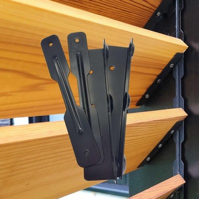 Pylex Deck Sunblind System 11060, Louvers Bracket 48.03''W x 48.03''H, Black 