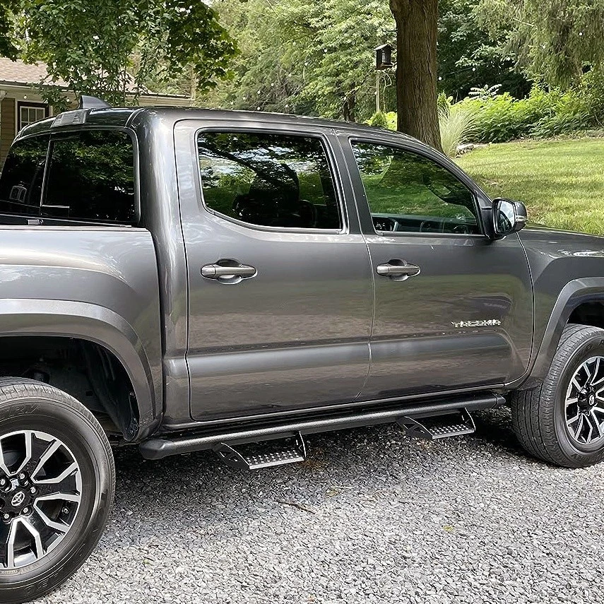Running Boards For 2005-2023 Toyota Tacoma Double Cab/Crew Cab 3" Drop Step Bar - Image 2 of 4