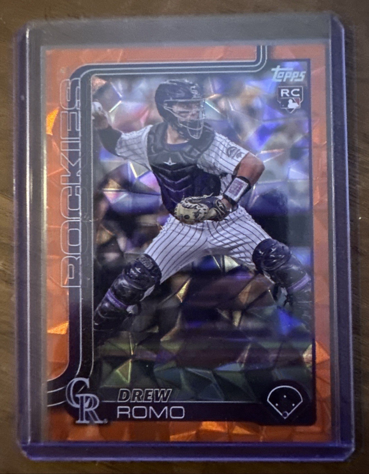 Drew Romo 2025 Topps Series One /25 Orange Diamanté #296