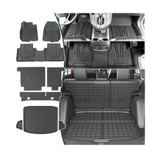 Floor Mats Compatible with 2017-2022 Honda CRV Trunk Mat Backrest Mats TPE Re...