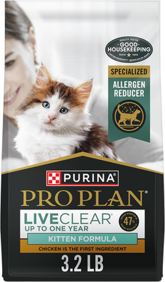 Purina Pro Plan Liveclear Dry Cat Food for Kittens Cat Allergen Reducer Chicken