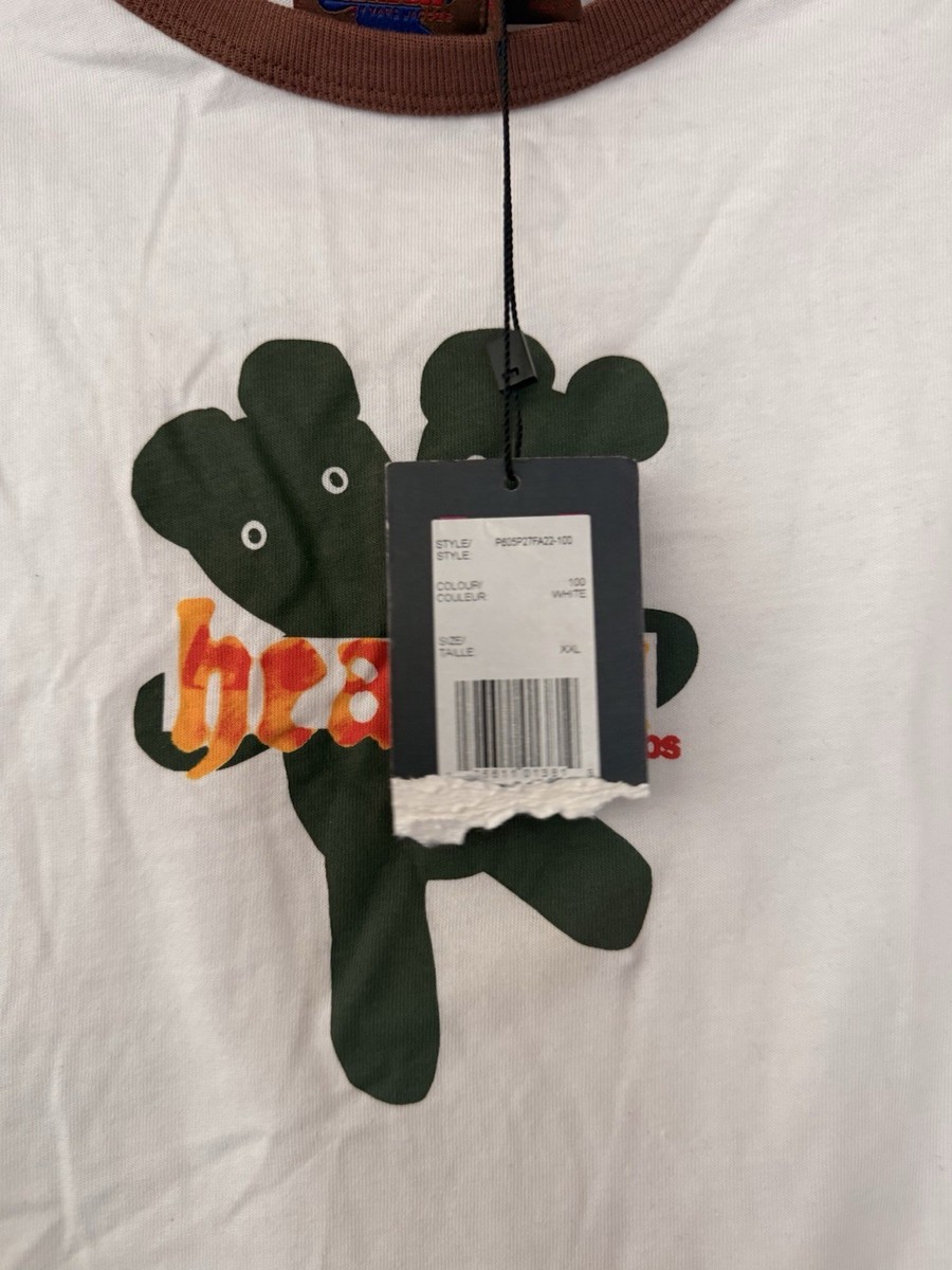 Heaven by Marc Jacobs Graphic Print Jersey T-Shirt XXL White Brown