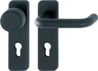 Hoppe Fs-Garnitur Paris FS-K58/202K/138 Ku.F9005M D/K TS 40-66Mm PZ Ktg.Din L/R