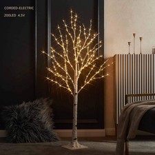 Lighted Birch Twig Tree with Fairy Lights 4FT 200 LED Lights for Indoor Outdoor