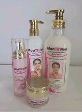 4 In 1 Moon White Skin Whitening Lotion Glutathione Lotion, Shower Bath,...
