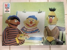 Vintage Sesame Street Bert And Ernie Milton Bradley 1976 Puzzle Complete Rare