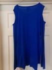 CHICAGO CUBS Blue MLB Licensed Womens Cold Shoulder Dress T-Shirt (XL) NWT $45 — photo 5