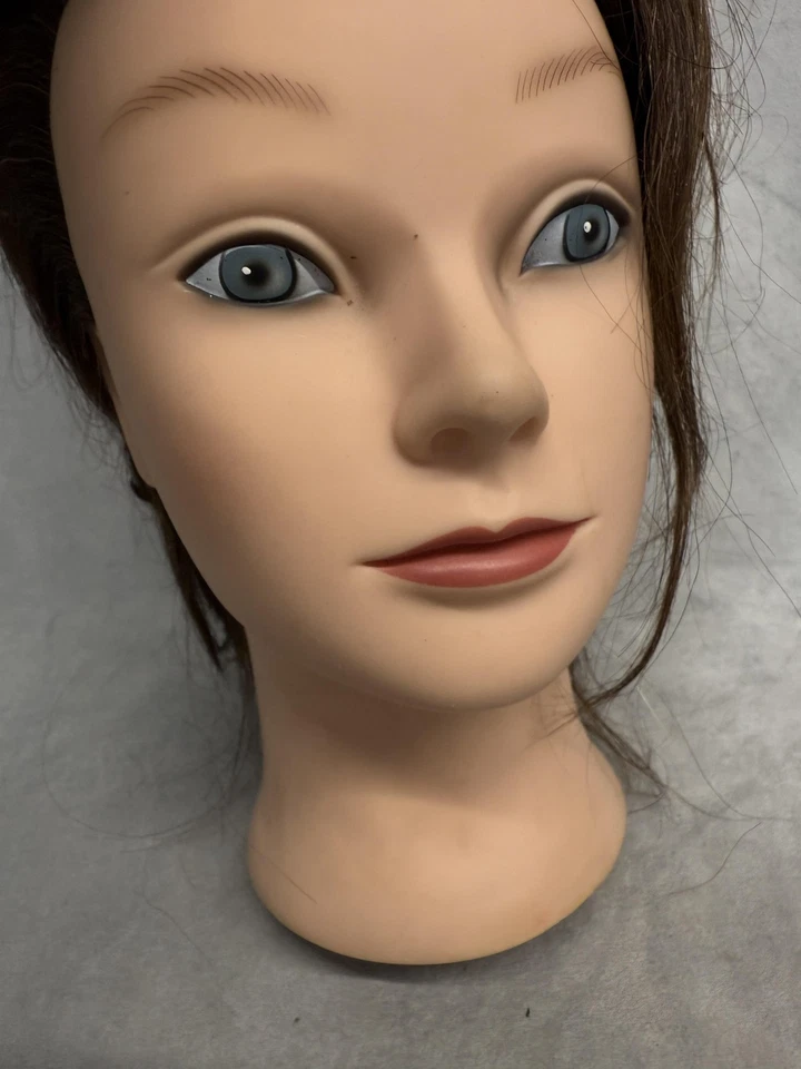 Marianna Mannequin Head Human Hair Cosmetology Practice Doll 16" Model Styling - Image 4 of 4